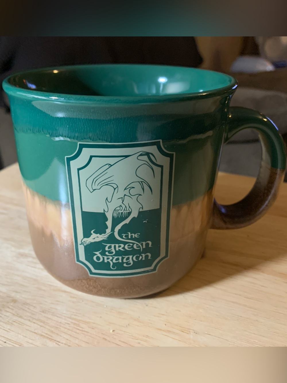 The Green Dragon Mug - Official, 20 Oz. Ceramic Coffee Cup, camper Style